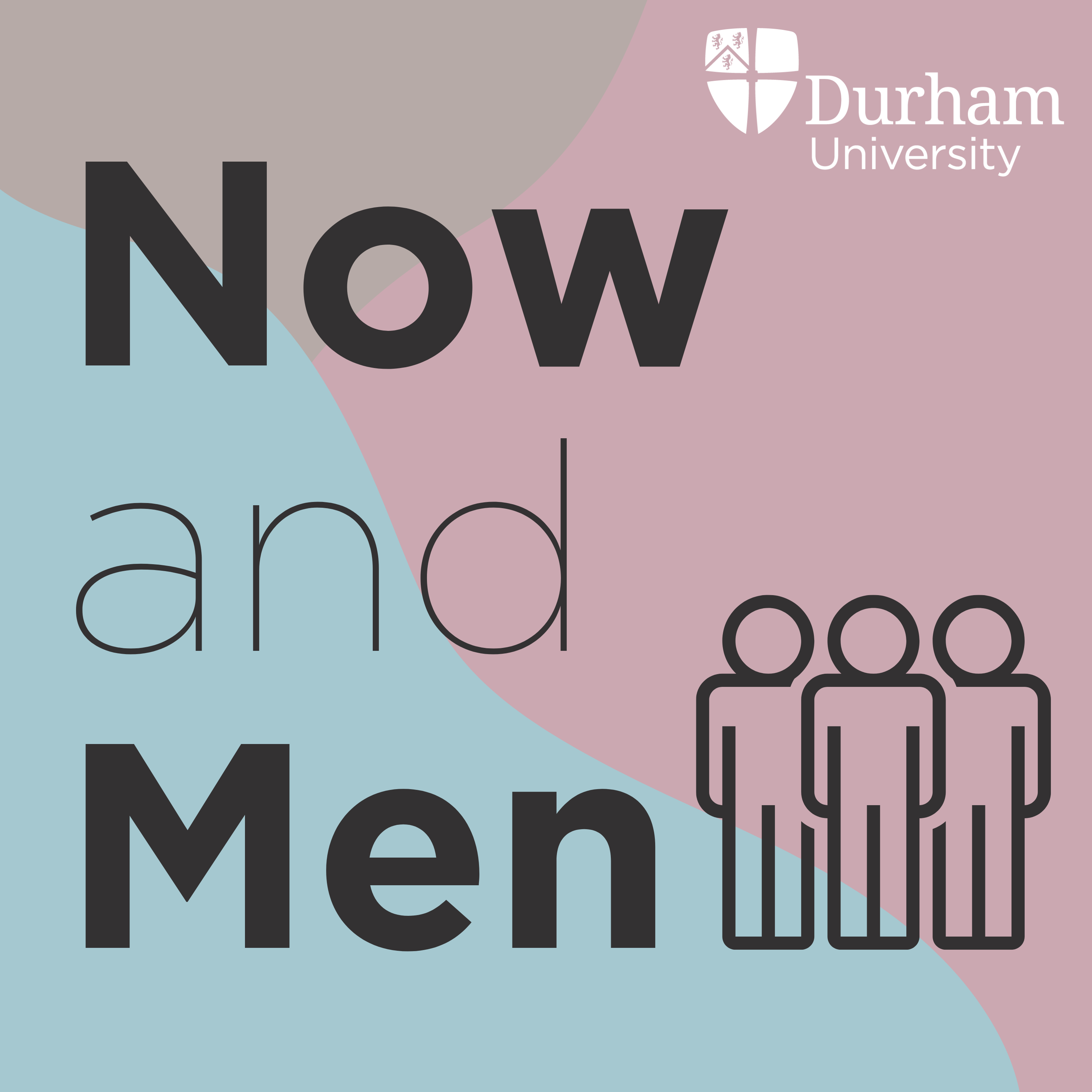 Logo for Now and Men podcast
